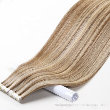 Vietnamese dubbel getrokken 100% menselijke haarverlenging tape Hoge kwaliteit natuurlijke tape Remy Hair Extension Human Leverers